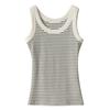 Cotton Striped Tank Top For Women Summer High Elasticity Comfortable Casual Wear