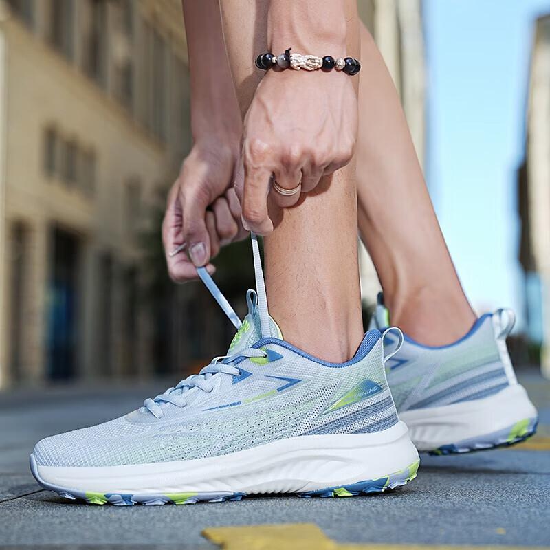 

High school entrance examination sports running shoes male junior high school students body test shock absorption 1000 meters sports shoes professi 36 синий