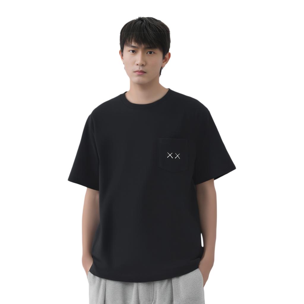 Uniqlo X Sesame Street X Kaws Collaboration Short Sleeve T-Shirt Unisex Tops Black 416158-02