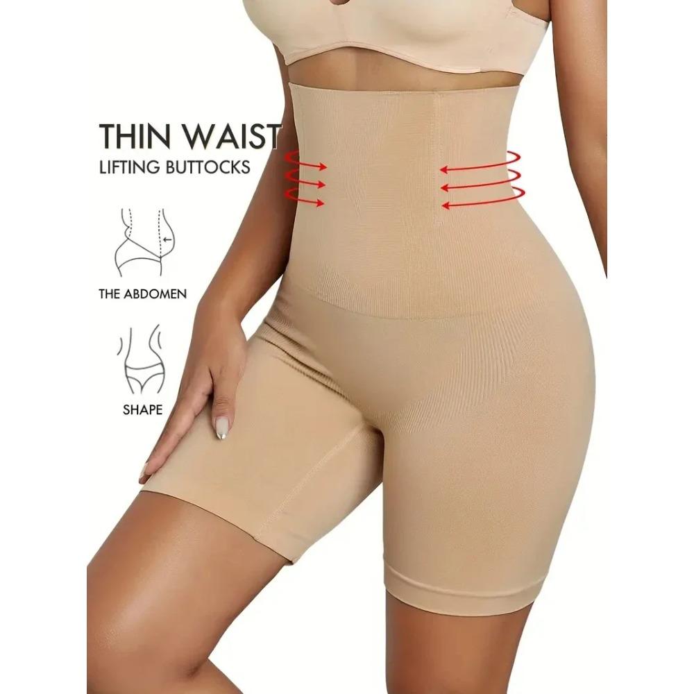 High Waist Shaping Boyshort Panties, Tummy Control Butt Lifting Slim Shorts, Women's Underwear & Shapewear