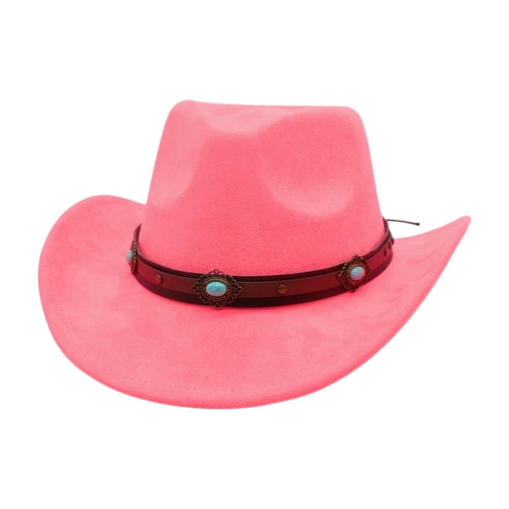 Premium Tibetan Cowboy Hat Stage Jazz Hat Multi-Color Suede Premium Top Hat