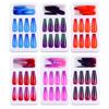 Dlouhý přechod Pure Color Ballet Nail Nail Piece Barevný tisk Love Flame Evropské a americké Nails Art Tipy na falešné nehty Gel na nehty Full Cover