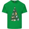 Cat Christmas Tree Unisexs Light Cotton TShirt