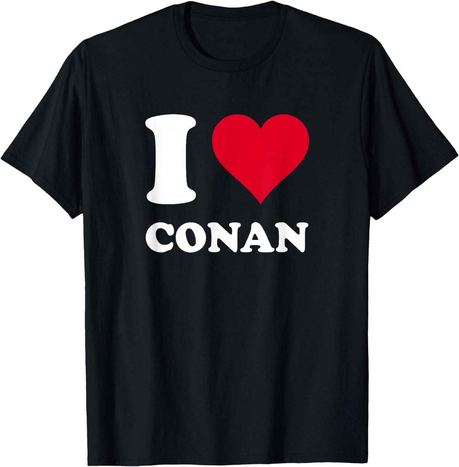 Red Heart I Love Conan T-Shirt XL