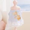 Pet Spring/Summer Little Bear Lace Blouse with Skirt for Cats and Dogs, Pet Clothing