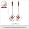 Bayou Ceramic Red Mushroom Soup Spoon Set