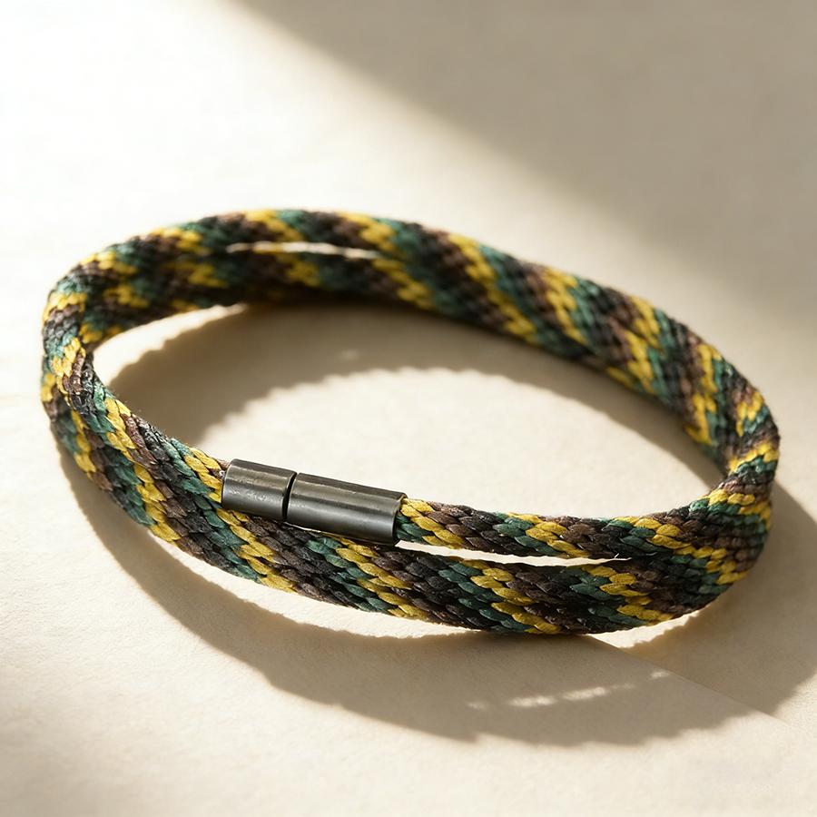 

Noter Stylish Three Strand Braided Bracelet For Men 5 Colors Options Skin Friendly Sweat Absorbing Unfading Charm Braslet Homme
