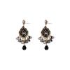 Light Luxury, Extravagance, Heavy Industry, Water Drop Earrings, Handmade Crystal Tassel Earrings, Korean Retro High-end Ethnic Style Earrings.