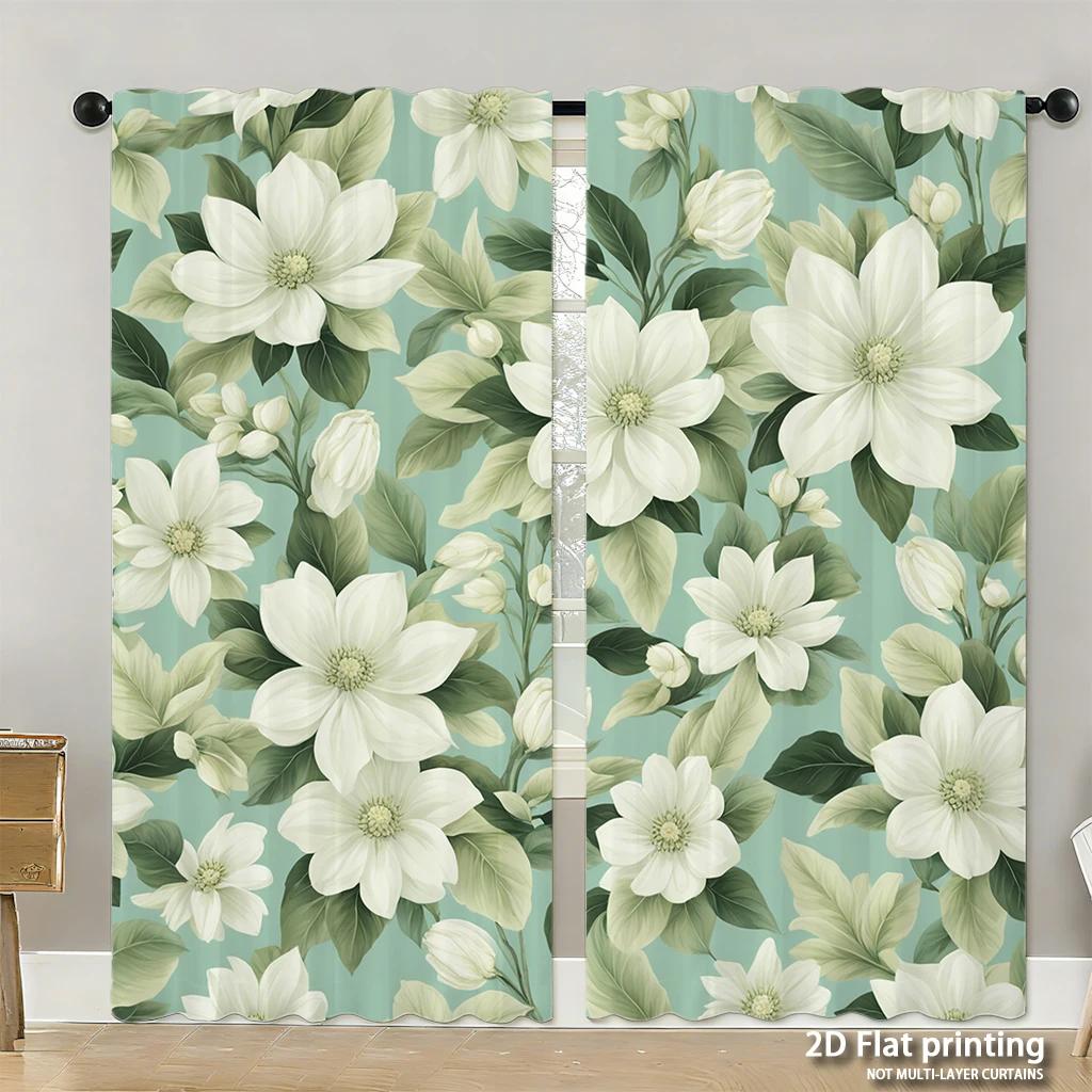 Piece Set High Definition Digital Printed Curtainsautumncolorfulsquirrelwithmapleleavespineconesforeststylehome Decoration Curtain Polyester Washable