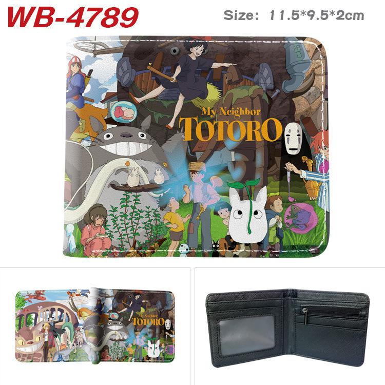 My Neighbor Totoro Coin Purse Large Capacity Full Color Print Short Card Holder Anime Wallet Leather Purse Gift 1pcs