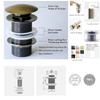 Pop-up Vanity Sink Basin Strainer Sink Drain