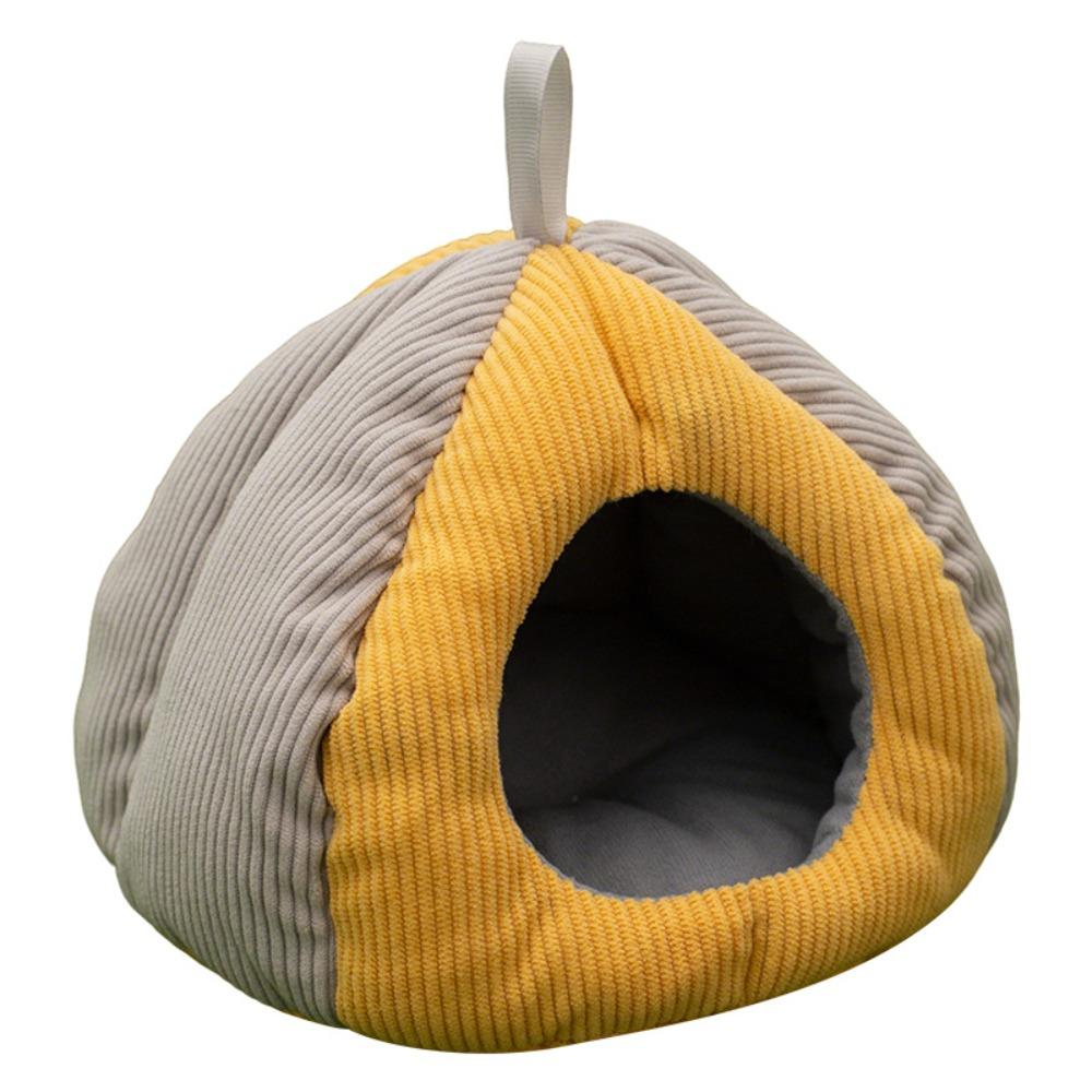 

Thickened Winter Hamster Cotton Nest Windproof Hamster Hammock Mouse Bed House Living Room S серый/жёлтый