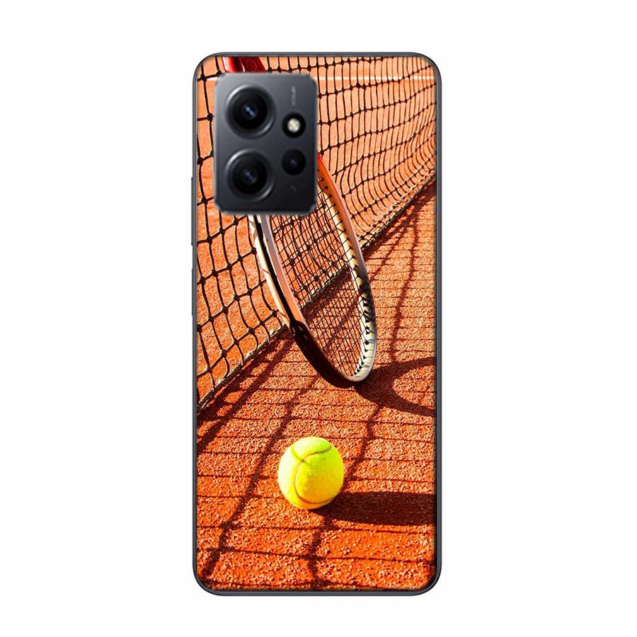 Tennis sport Phone Case For Redmi Note 13 5G 14 Pro Plus Redmi 12 12C 13C 14C 10 10A 10C 9 9C 9T 9A 8 8A K70 Pro TPU Clear Cover