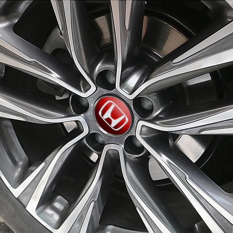 4pcs 56MM Car Wheel Center Hub Cap Logo Stickers Rim Cover For Honda Civic Odyssey Vezel Accord Pilot Fit XRV CRV HRV Dio