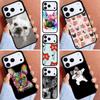 Cartoon French Bulldog Phone Case for iPhone 16e 15 14 13 12 17 Pro Max Plus Air 17pro Cover Coque