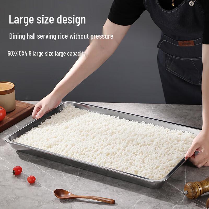 Ningzhao Extra Thick Stainless Steel Rectangular Tray