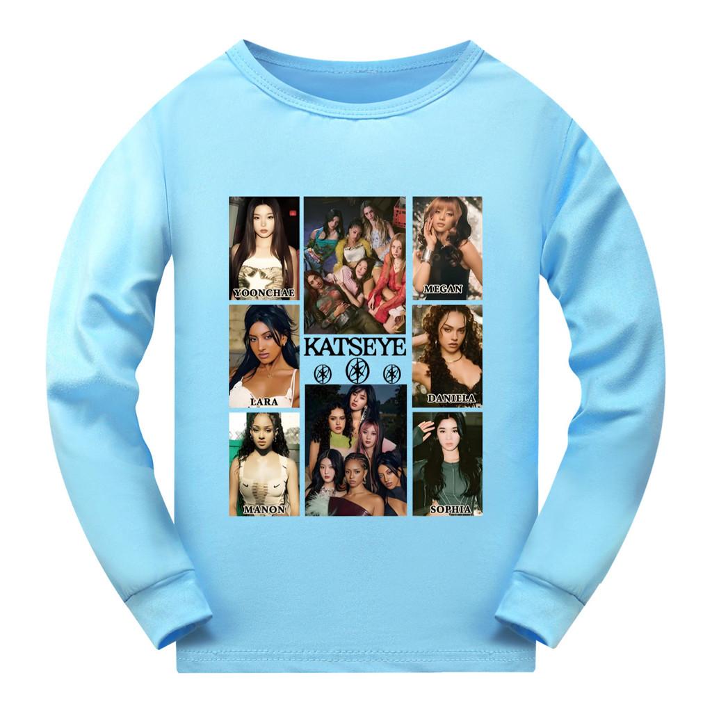 5352 Girls Fashion KATSEYE Print Long Sleeves T-Shirt