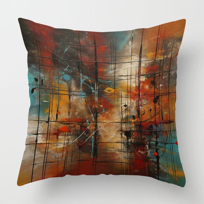 Abstract geometrische kussenhoes in Scandinavische stijl 50x50cm kleurecht machinewasbaar huisdecoraties kussenhoes 60x60cm