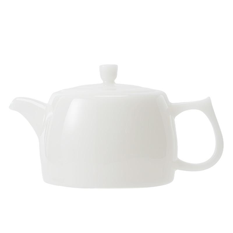 Dehua ice Jade Suet Jade Ceramic Teapot Xishi Dragon Egg Well Bar Tea Set White Porcelain Casual Teapot