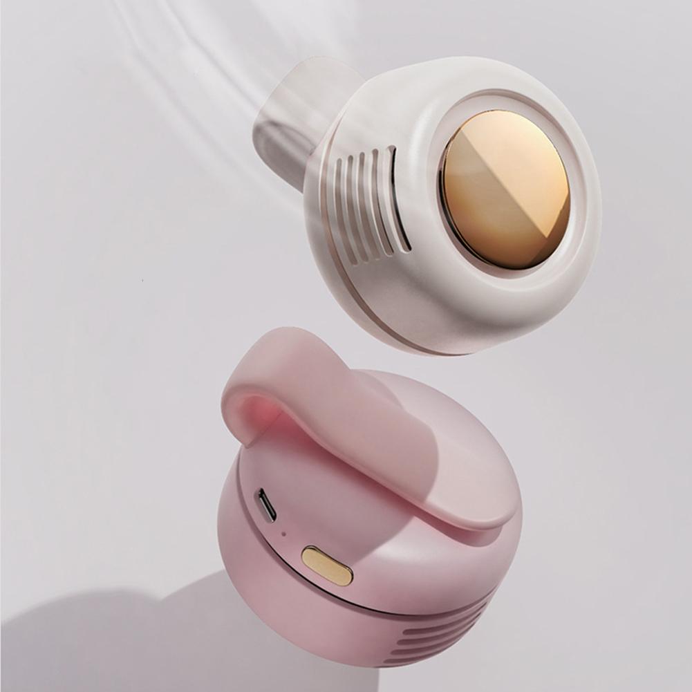 Small Fan Whirlwind Portable Buckle Mini Waist Hanging Handheld Clip Fan Mini Bladeless Electric Fan  For Outdoor Use