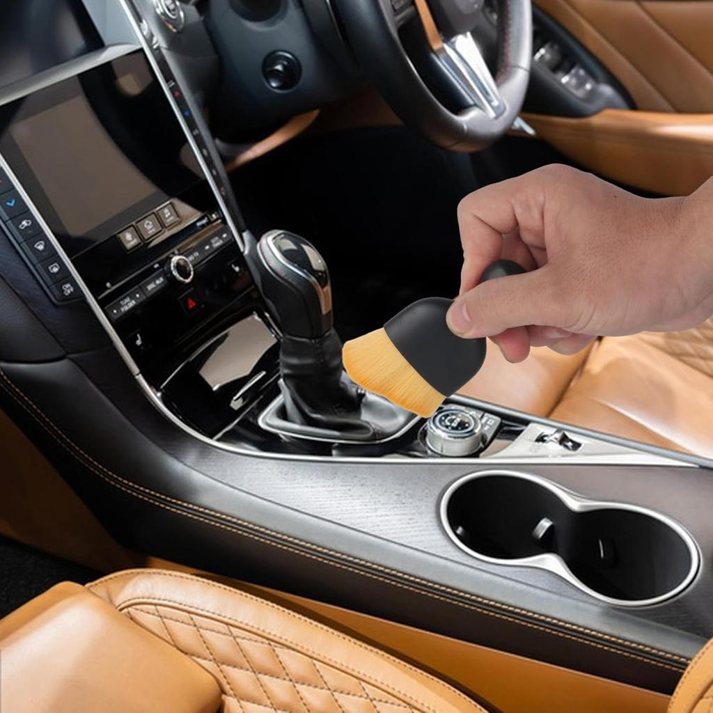 Car Interior Cleaning Brush, 4 Car Brush Interior Dust Brush, Car Interior Detailing Brush, Soft Bristle Automotive Interior Dusting Brush Tools For