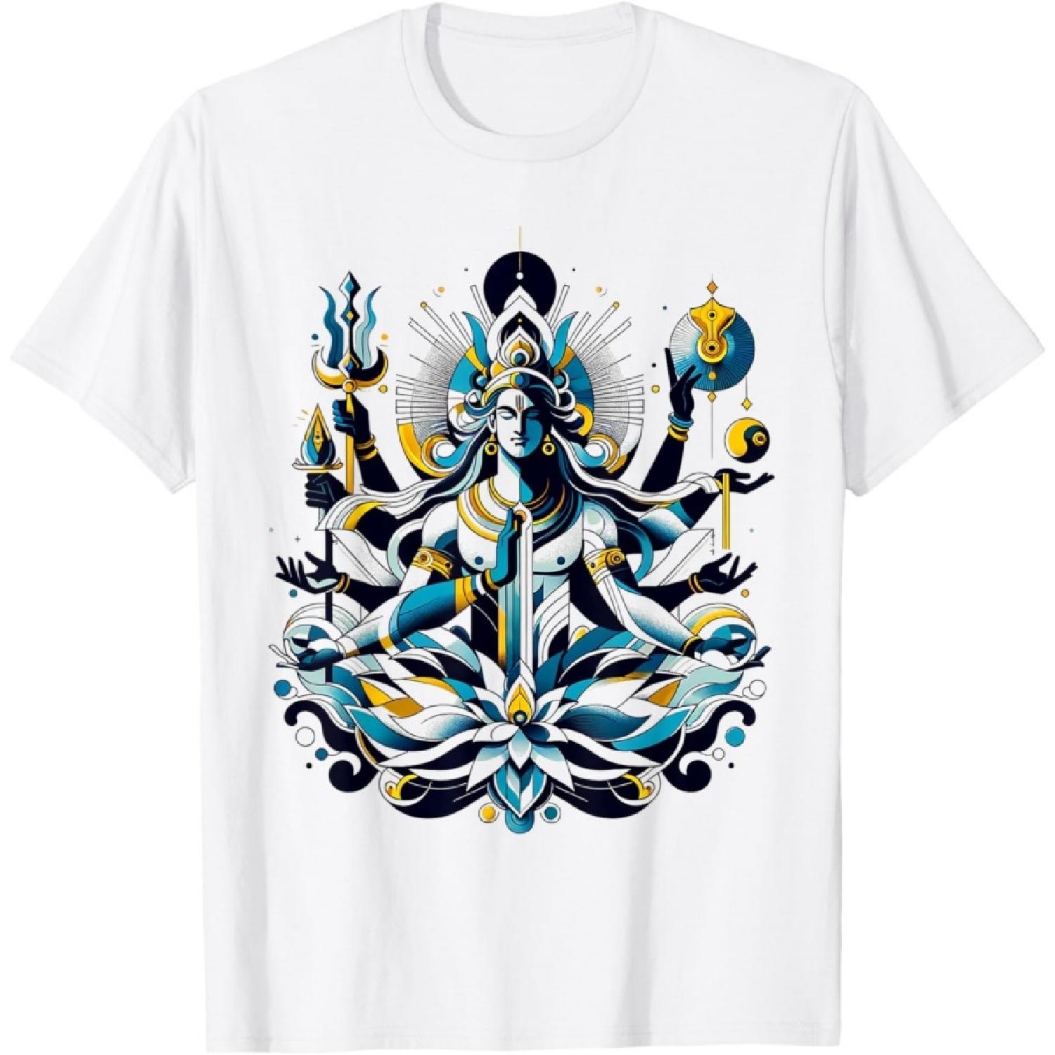 Hinduism Deity Vishnu Spirituality T-Shirt XXXXXL белый