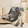 Cute French Bulldog Print Throw Blanket, Soft Warm Cozy Blanket for Bed Sofa Car Camping, Ideal Gift for Dog Lovers, 1PC