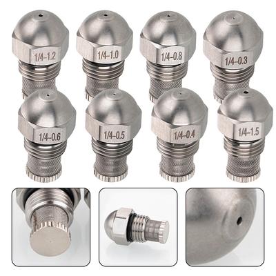 1/4BSPT Mist Nozzle 0.3-1.5mm Orifice Diameter For Humidification Cooling Fog Test Stainless Steel Fine Atomizing Spray
