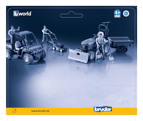 Bruder Gardener (with lawn mower and rake) BR62103