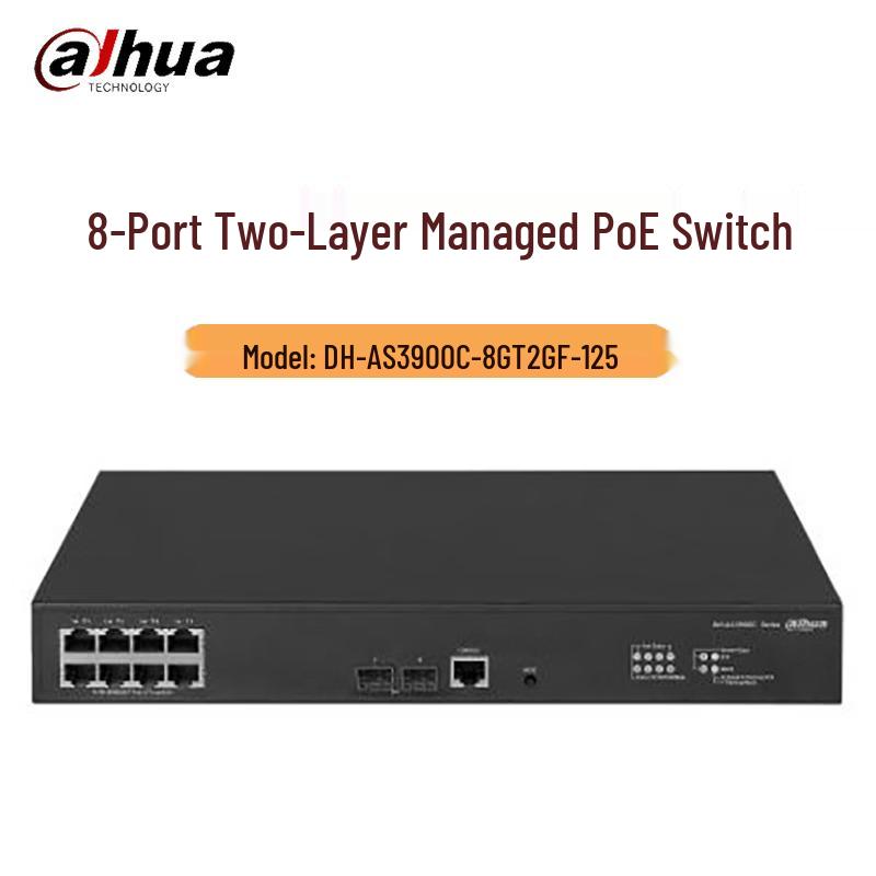 Dahua 8-Port Gigabit PoE Managed Switch with 2 Fiber Uplinks