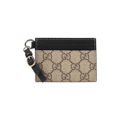 Women's GG Emblem Strap Card Wallet 819121 FAD6L 9741