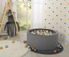 Minky dry pool H-40 cm with 200 balls - dark gray