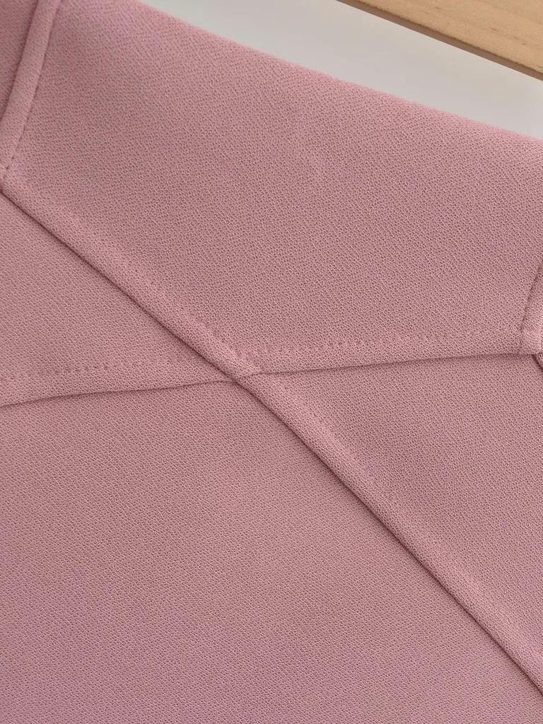 Koreanischer Midi-Rock mit hoher Taille: 3D-Patchwork, Hüftbetont, Herbst/Winter-Stil