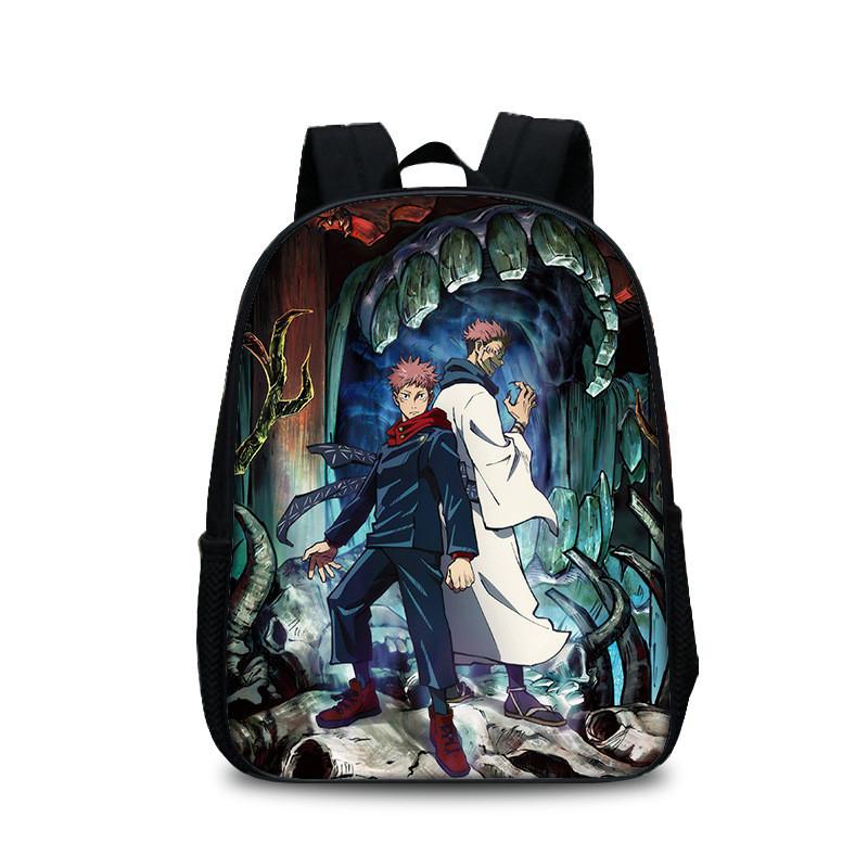 Jujutsu Kaisen Backpack With Polyester Material And Spacious Design For Students And Daily Use