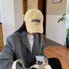 Embroidered Letter Baseball Cap for Couples, Big Head Circumference, Soft Top, Versatile Spring and Autumn Duck Tongue Hat