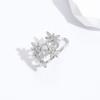 Copper Shiny Starry Earbone Clip No Piercing Korean Style Flashing Zircon Star Earrings Fashion Jewelry Cartilage Clip