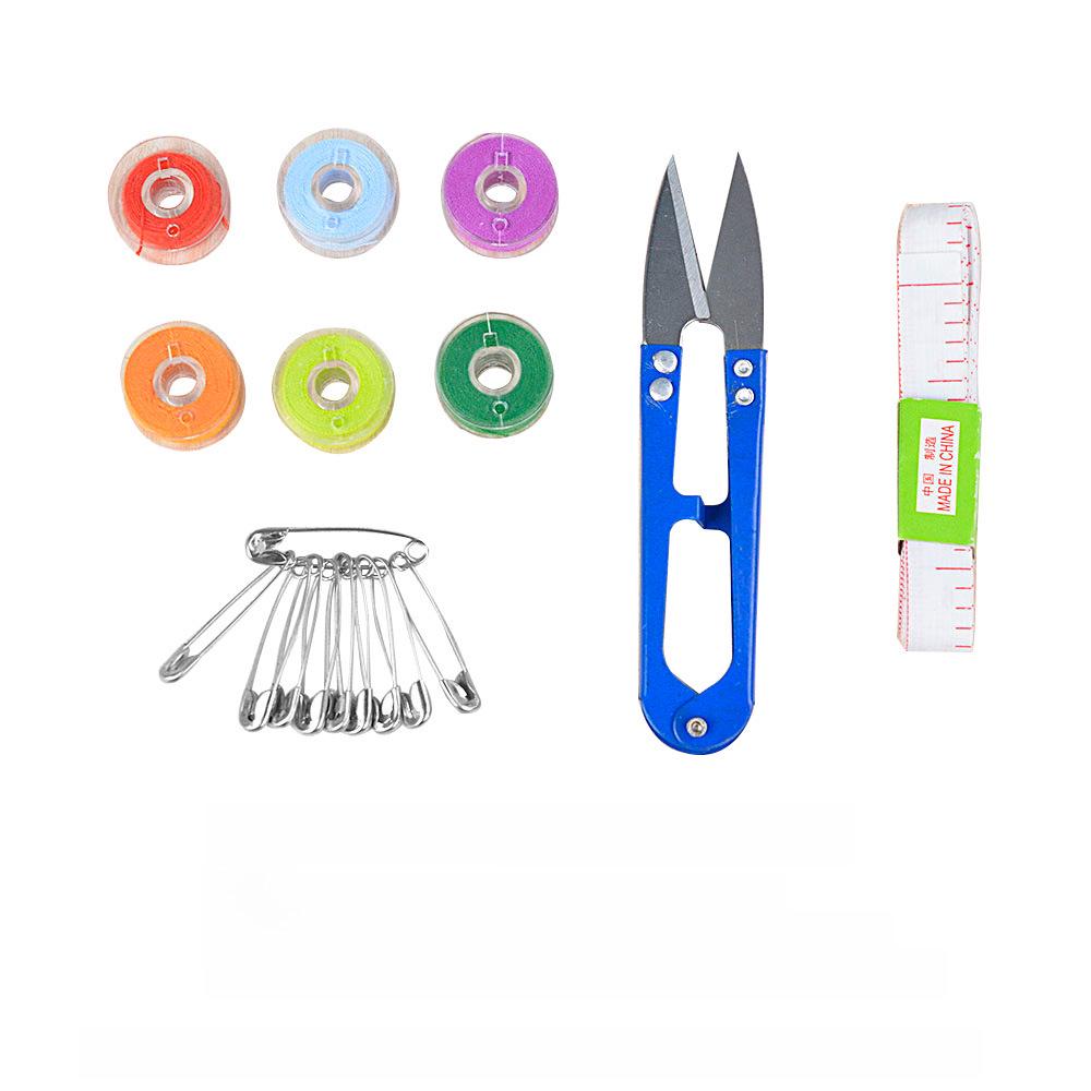 Portable Mini Handheld Sewing Machine 101 with Colored Thread & Bobbin Accessories
