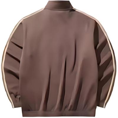 Lifestyle Serie Einfaches Rundhals Warmes Oberteil Atmungsaktiv Bequem Lange Hosen Lässiger Sportanzug Herren Sportbekleidung Karamell 952448201-5