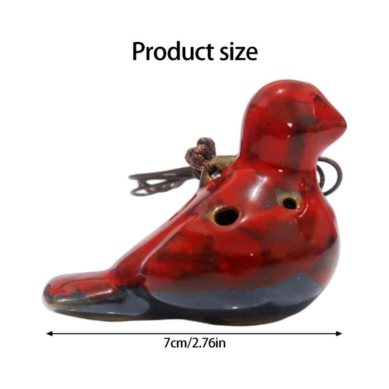 Elegant 6 Hole Musical Instrument Elegant Multitone Ceramic Ocarina For Beginner Professional Performers With Clear Tone