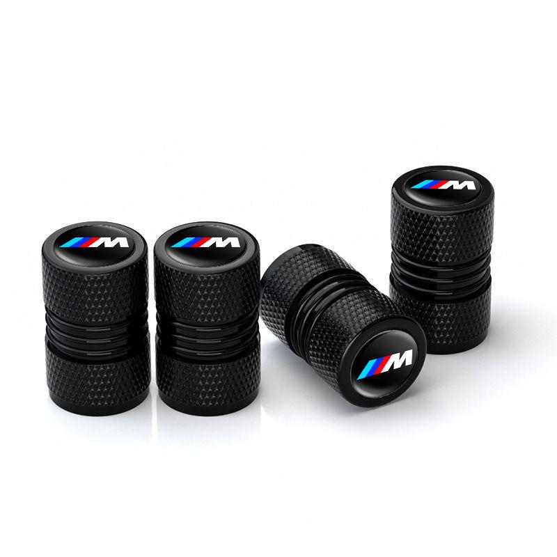 OGGM9 4Pcs Car Wheel Tire Valve Caps Air Stem Covers Accessories For Bmw M M3 M5 Performance E36 E39 E46 E53 E90 E60 E61 E93 X3 X1