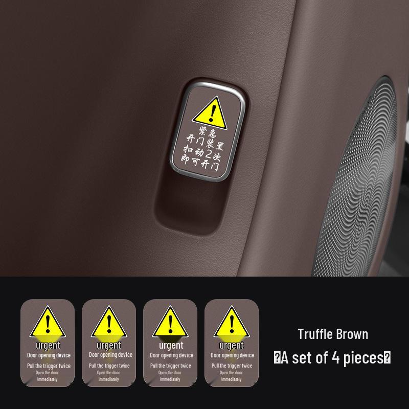 2026 Huawei AITO M7 M8 M9 Car Emergency Door Switch Warning Sticker