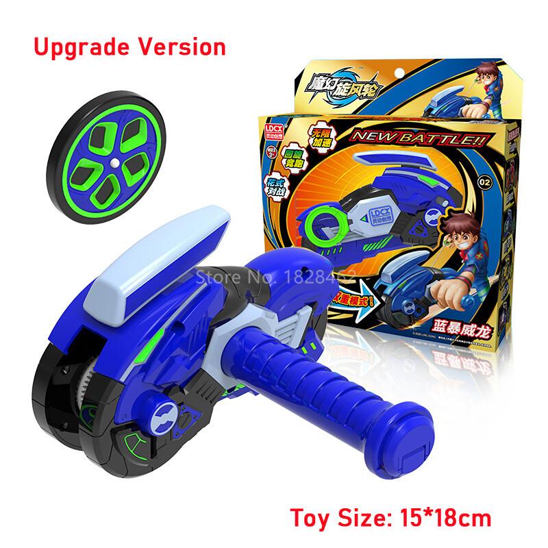 Ultimo Giroscopio Magico Ciclotrone Infinito Ruota Accelerante Giocattolo Giroscopio con Lanciatore Moto Trottola Giocattoli per Bambini Regalo