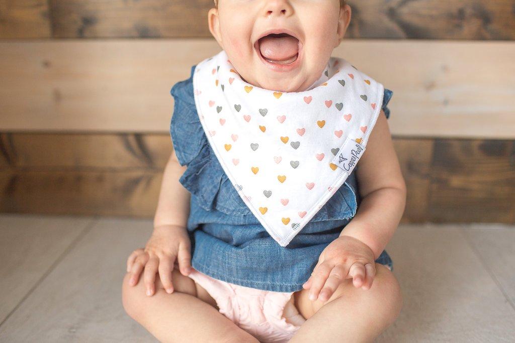 Copper Pearl Baby One Size Bib, Amelia,