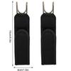 2x Tactical Metal Hook Elastic Belt Buckle-Less Invisible Waist Belt Closure