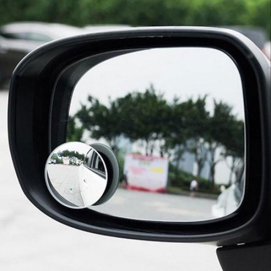 2PCS Blind Spot Mirror Round Glass Convex 360° Car Side Rear View Mirror