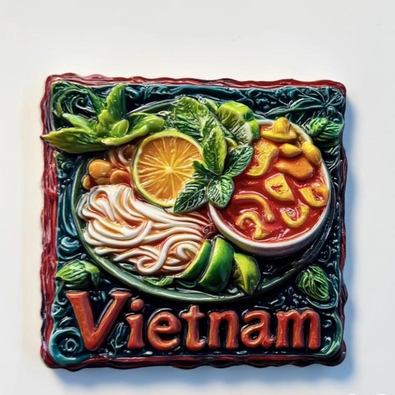 Vietnam Fridge Stickers Mekong River Travel Souvenirs Negeri Sabah Fridge Magnets Home Decoration Wedding Gifts