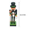 Halloween Wooden Nutcracker Figures Goody Bags Fillers Spooky Holiday Decor For Home Display Mantelpiece Shelf