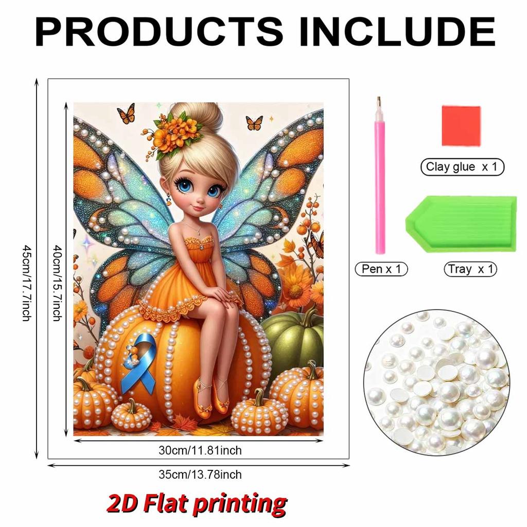 Disney Magical Fairy Little Dingingdong Pearl DIY Art Painting Wall Decor Handmade Gift for Home or Office Decoration