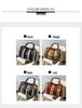 Striped Canvas Women's Travel Bag - Japanese Style, Large Capacity, Handheld, Single Shoulder, Crossbody Bag