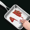 Mirror Polish Flat Bottom Skillet No Coating Tamagoyaki Pan  for Kitchen Gas Stove
